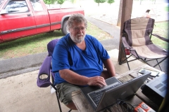 N4FV operating W4WC 6 meter station.